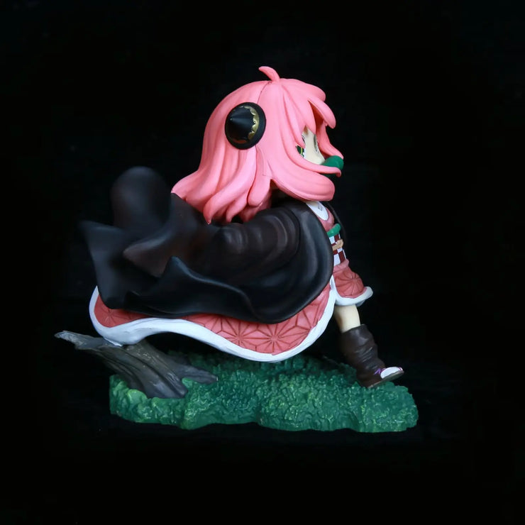SPY×FAMILY Anya Forger COS Demon Slayer Kamado Nezuko Cute Version Doll Action Figure Toys Anime Model