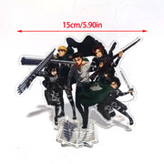 Attack on Titan Acrylic Standing Eren Mikasa Levi Erwin Armin Anime Action Figures Wolf Titan 16cm Model Toys Decor Toys For Kid