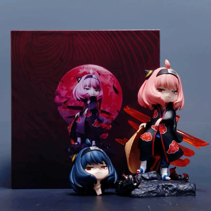 Anime Anya Spy×family Anya Forge Figures Cos Uchiha Itachi and Pain Figurine Model Naruto PVC Cute Collection Peripheral Toys