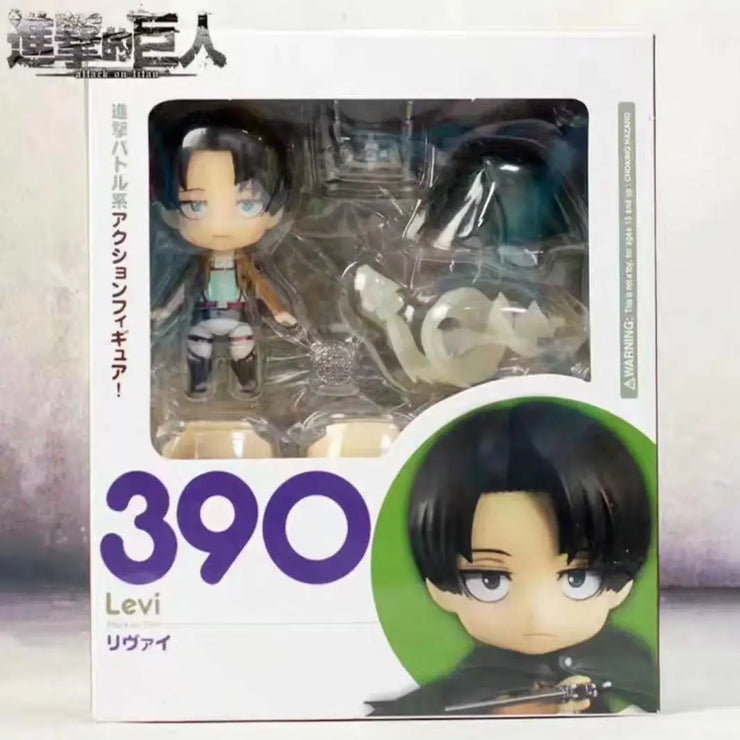 Levi Ackerman 390 417 Eren Jaeger 375 Mikasa Ackerman 365 Hange Zoe 1121 action figure PVC toys collection doll anime cartoon