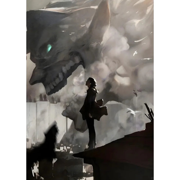 Anime A-Attack on Titans Poster Sticky Wall Art Printing Waterproof Home Living Bed Room Bar Aesthetic Decor