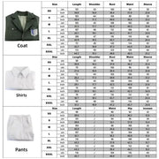 Attack on Titan Eren Levi Cosplay Costume Women Men Shingeki No Kyojin Scouting Legion Soldier Jacket Coat Windbreaker Uniform