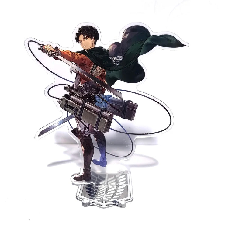 Attack on Titan Acrylic Standing Eren Mikasa Levi Erwin Armin Anime Action Figures Wolf Titan 16cm Model Toys Decor Toys For Kid