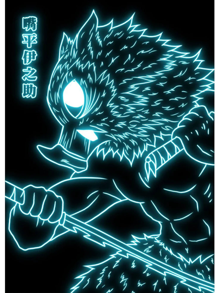 Neon Style Poster Canvas Painting  Japan Anime Cartoon Figure Wall Art Picture For Living Room Home Decor Unframed