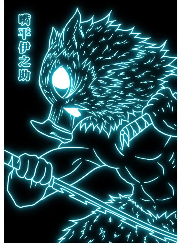 Neon Style Poster Canvas Painting  Japan Anime Cartoon Figure Wall Art Picture For Living Room Home Decor Unframed