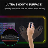 Anime Spy X Family RGB Pc Gamer Keyboard Mouse Pad Mousepad LED Glowing Mouse Mats Rubber Gaming Computer Mausepad