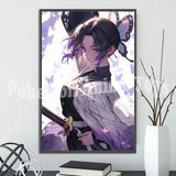 Demon Slayer Self-adhesive Anime Poster Hashira Nezuko Agatsuma Zenitsu Inosuke Wall Painting Home Decor Wall Art Room Kid Gift