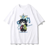 Demon Slayer Q-Version Cotton T-Shirt for Adults and Children! Nine Hashira & Main Characters Anime Short Sleeve
