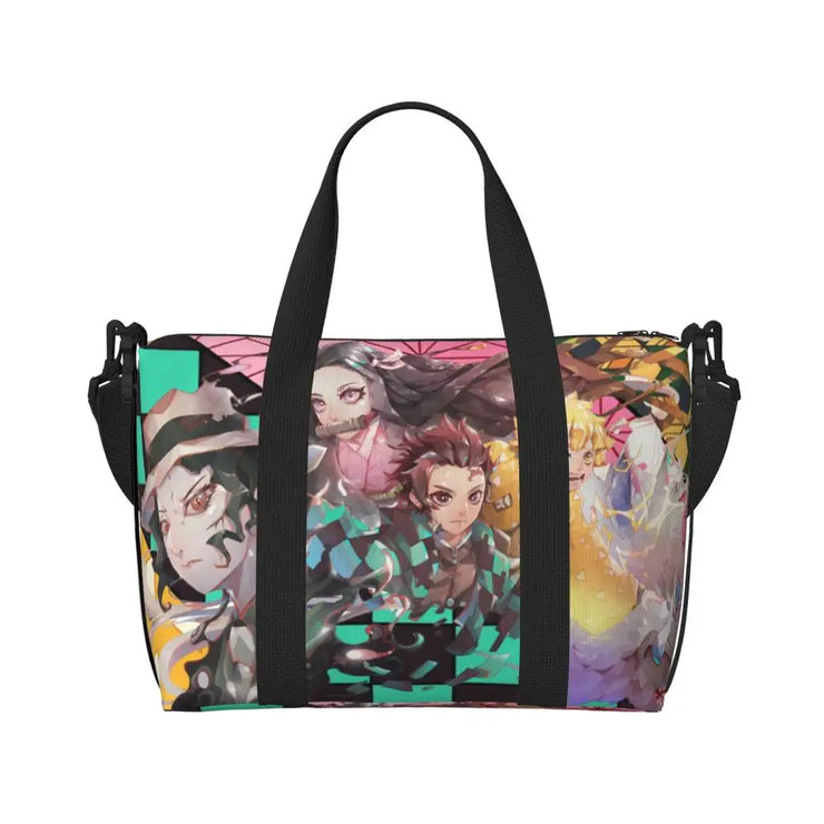 Demon Slayer Tote Bag Tanjiro & Nezuko Beach/Travel Bag