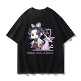 Demon Slayer Q-Version Cotton T-Shirt for Adults and Children! Nine Hashira & Main Characters Anime Short Sleeve