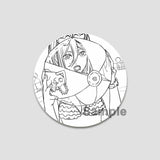 Anime Chainsaw Man Button Pins Character Makima Denji Cartoon Brooches Round Badge Backpacks Accessory Decor Fans Collect Gifts