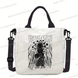 Junji Ito Cat Anime Shoulder Bag Unisex Canvas Crossbody