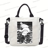 Junji Ito Cat Anime Shoulder Bag Unisex Canvas Crossbody