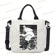 Junji Ito Cat Anime Shoulder Bag Unisex Canvas Crossbody