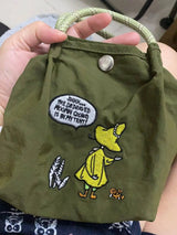 In Stock Hot Anime Moomins Series Shoulder Bag Cute Cartoon Character Little My Creativity Embroidered  Crossbody Bag