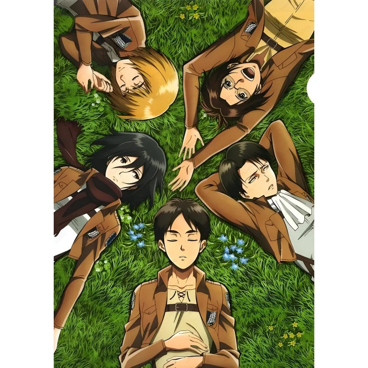 Anime A-Attack on Titans Poster Sticky Wall Art Printing Waterproof Home Living Bed Room Bar Aesthetic Decor