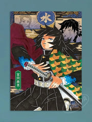 Modern Anime Canvas Wall Art  Demon Slayer Shinazugawa Sanemi Poster  Modular Home Decor for Living Room  Printed Painting