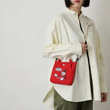 In Stock Hot Anime Moomins Series Shoulder Bag Cute Cartoon Character Little My Creativity Embroidered  Crossbody Bag