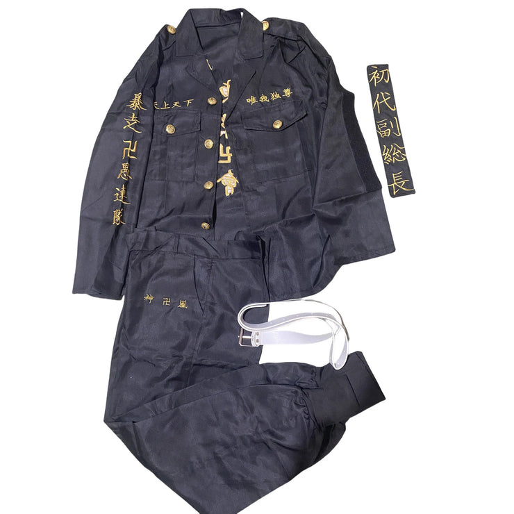 Anime Tokyo Revengers Cosplay Costume Mikey Manjiro Sano Ken Embroidery Jacket Coat Tokyo Manji Gang Cosplay Uniform Women Men