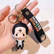 Anime Hunter x Hunter Keychain Cosplay Killua Kurapika Keyrings Resin Pendant Car Bag Key Chain Jewelry Accessories Wholesale