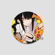 Anime Chainsaw Man Button Pins Character Makima Denji Cartoon Brooches Round Badge Backpacks Accessory Decor Fans Collect Gifts