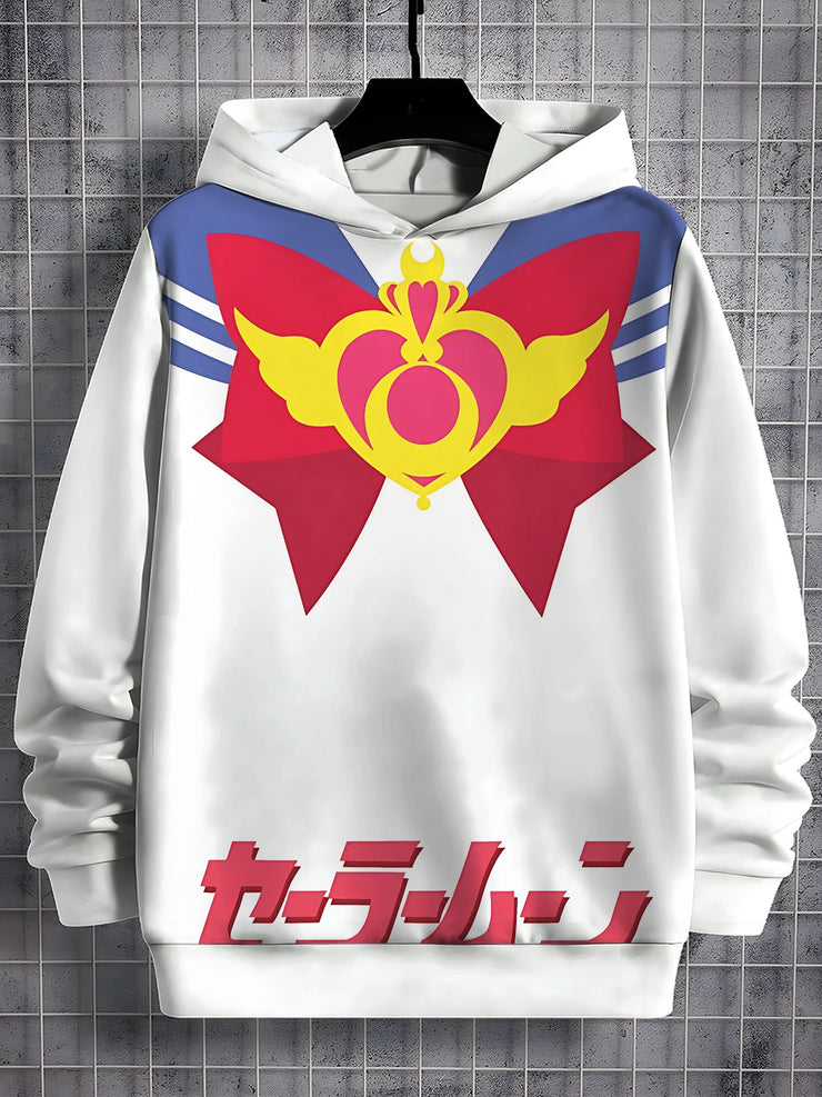 Cartoon Sailor Moons 3D Print All Seasons Children Casual Sweatshirt Cool Pullover Tops Unisex Clothes Boy Girl Hoodies
