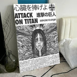 Anime A-Attack O-On Titan Poster Room Wall Art Decor Waterproof Stickers For Home Bar Bedroom Decoration