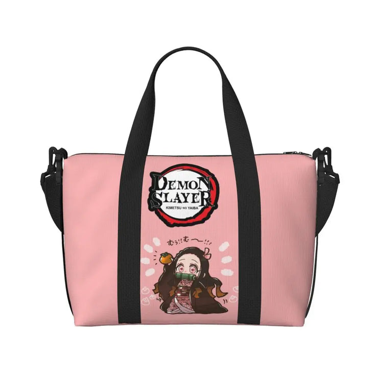Demon Slayer Tote Bag Tanjiro & Nezuko Beach/Travel Bag