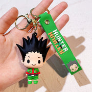 Anime Hunter x Hunter Keychain Cosplay Killua Kurapika Keyrings Resin Pendant Car Bag Key Chain Jewelry Accessories Wholesale