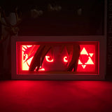 Anime Light Box Fullmetal Alchemist Edward Elric Face Gamer Room Decoration Manga Paper Cut Led Night Lamp Fullmetal Alchemist