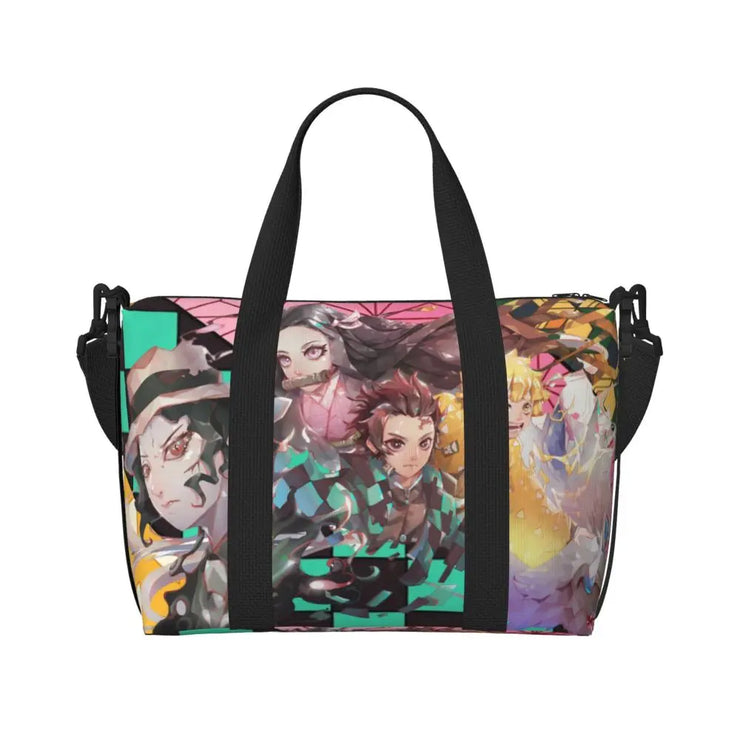 Demon Slayer Tote Bag Tanjiro & Nezuko Beach/Travel Bag