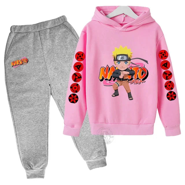 Naruto Akatsuki Cloud Hoodie Girls Boys Fashion Printed Pullover Autumn And Winter Comfortable Street Wear Best-selling Suit