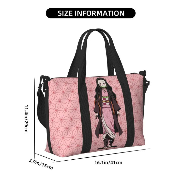 Demon Slayer Tote Bag Tanjiro & Nezuko Beach/Travel Bag