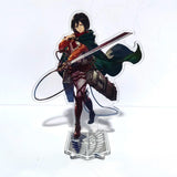 Attack on Titan Acrylic Standing Eren Mikasa Levi Erwin Armin Anime Action Figures Wolf Titan 16cm Model Toys Decor Toys For Kid