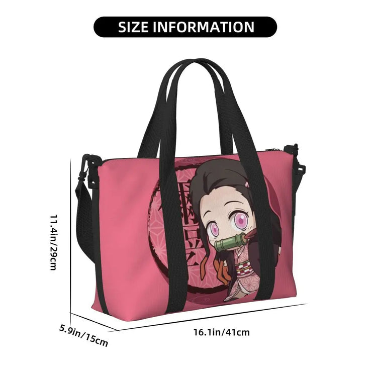Demon Slayer Tote Bag Tanjiro & Nezuko Beach/Travel Bag