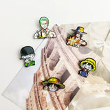 One Piece Manga Pin Anime Lapel Pins Backpacks Cute Things Vegeta Goku Brooches Badges on Backpack Brooch for Clothes Jewelry