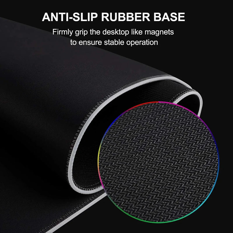 Anime Spy X Family RGB Pc Gamer Keyboard Mouse Pad Mousepad LED Glowing Mouse Mats Rubber Gaming Computer Mausepad