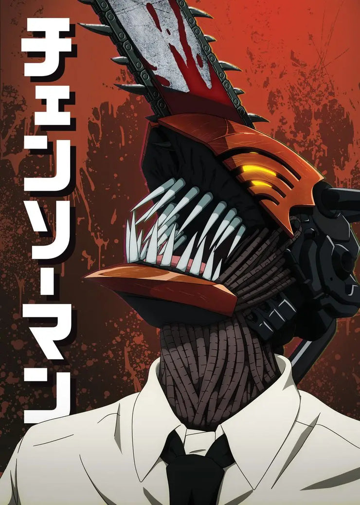 Classic Anime Chainsaw -man Poster Print Canvas Art Pictures Home for Living Room and Bedroom Wall  Decor Frameless Painting