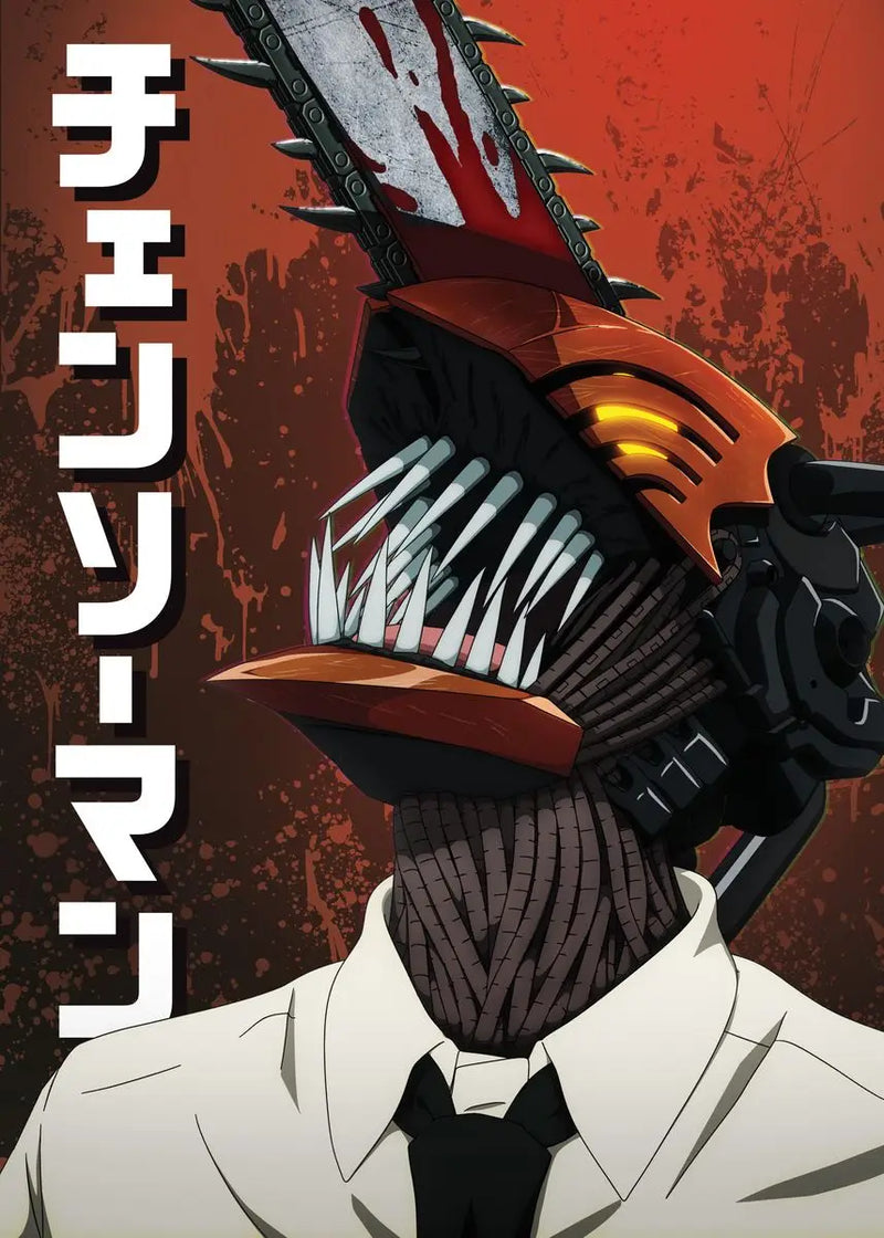 Classic Anime Chainsaw -man Poster Print Canvas Art Pictures Home for Living Room and Bedroom Wall  Decor Frameless Painting