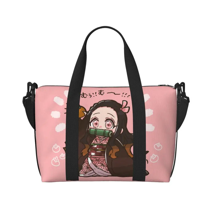Demon Slayer Tote Bag Tanjiro & Nezuko Beach/Travel Bag