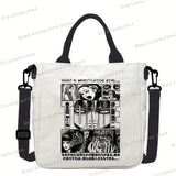 Junji Ito Cat Anime Shoulder Bag Unisex Canvas Crossbody