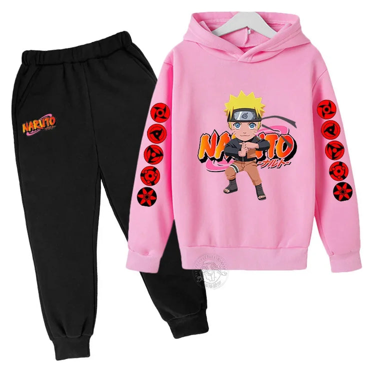 Naruto Akatsuki Cloud Hoodie Girls Boys Fashion Printed Pullover Autumn And Winter Comfortable Street Wear Best-selling Suit