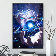 J-Jujutsu Gojo Satoru Self-adhesive Poster Figures Home Decoration Painting Wall Art Bedroom Cartoons Decor Anime Wallpaper