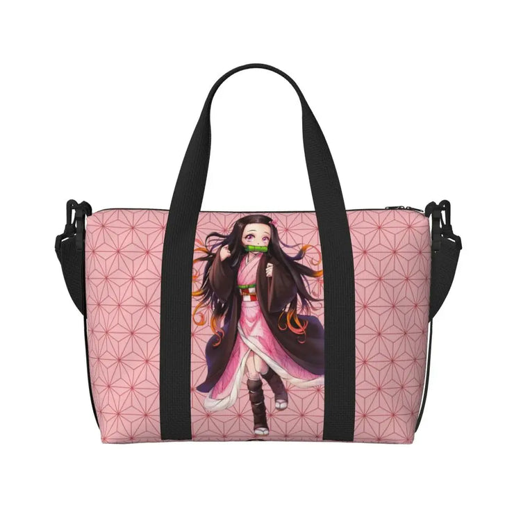 Demon Slayer Tote Bag Tanjiro & Nezuko Beach/Travel Bag