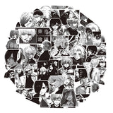 10/30/70pcs Black White Anime Tokyo Ghoul Stickers Kaneki Ken Cartoon Sticker Water Bottle Phone Notebook Cool Decals Decoration