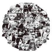 10/30/70pcs Black White Anime Tokyo Ghoul Stickers Kaneki Ken Cartoon Sticker Water Bottle Phone Notebook Cool Decals Decoration