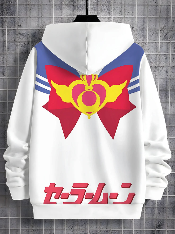 Cartoon Sailor Moons 3D Print All Seasons Children Casual Sweatshirt Cool Pullover Tops Unisex Clothes Boy Girl Hoodies