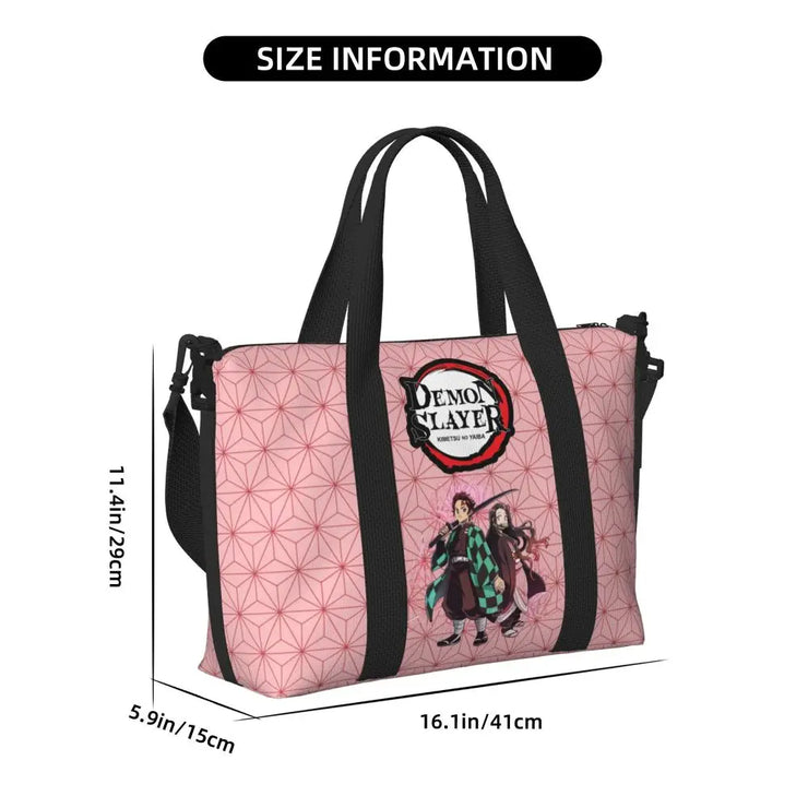 Demon Slayer Tote Bag Tanjiro & Nezuko Beach/Travel Bag