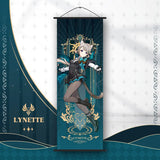 Genshin Impact Scroll Canvas Painting Columbina Sandrone Flins Home Decor Wall Hanging Anime Poster Wall Art Room Decoration
