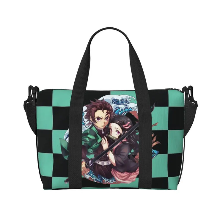 Demon Slayer Tote Bag Tanjiro & Nezuko Beach/Travel Bag